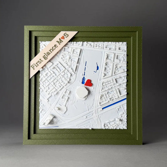 3d printed map for couples