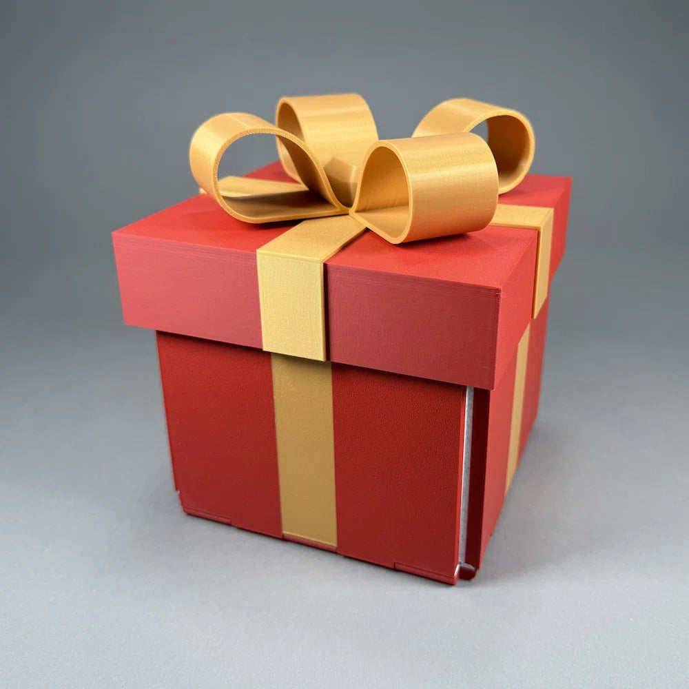 A foldable present-shaped 3d printed board game 