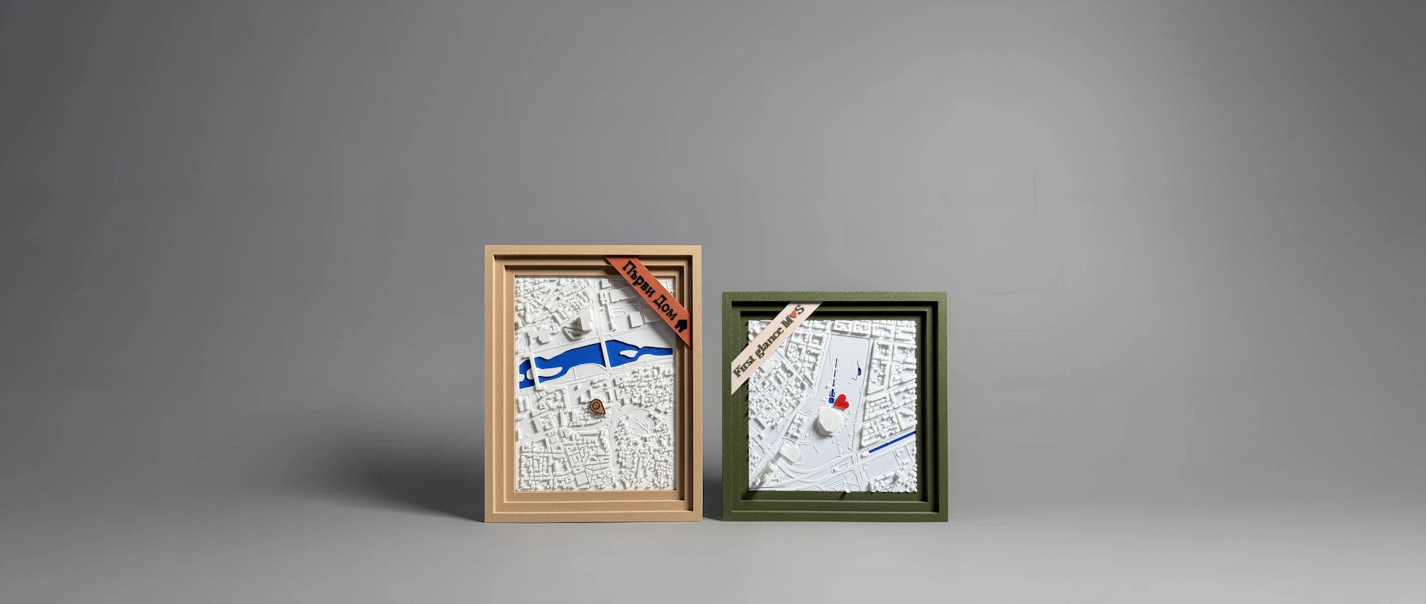 picture of 2 3d map locations printed by mads 3d prints